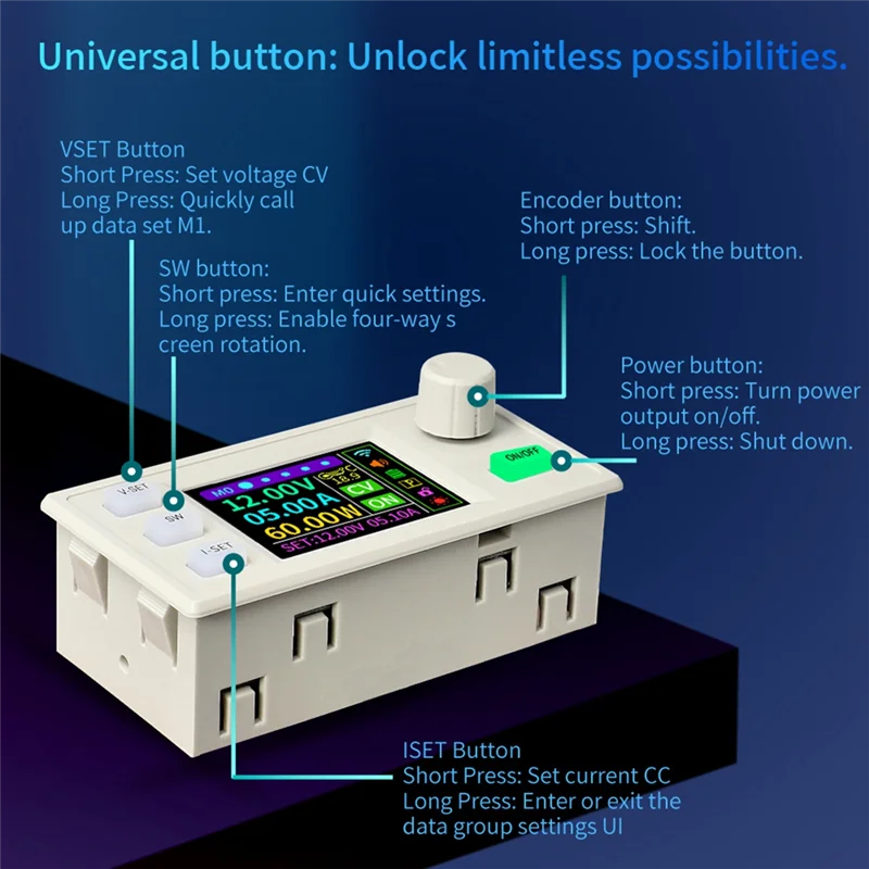 ABGI-XY12522S CNC DC Buck Boost Converter 125V 2000W ห้องปฏิบัติการ Power Regulator แรงดันไฟฟ้าคงที่และโมดูลชาร์จปัจจุบัน