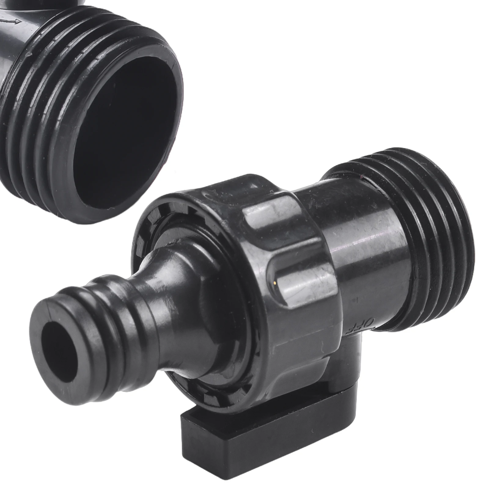 6-Point Plastic Nipple Valve Switch for Flower Watering Nozzles Quick Connect Fitting for Garden Hose End Connections