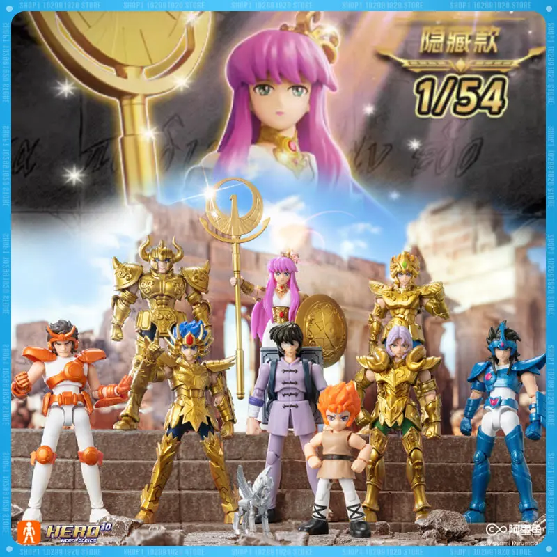 Hot New Blokees Saint Seiya Galaxy Version Vol.3 Athena Saori Kido Galaxy Version Anime Action Figure Model Toy Birthday Gift