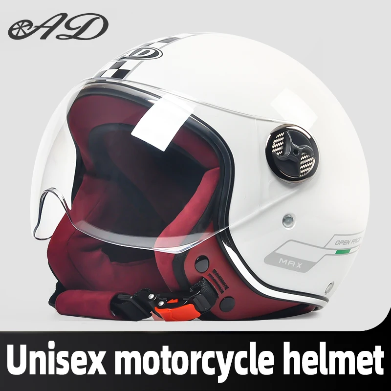 AD new electric helmet for men and women four seasons general safety helmet autumn and winter warm motorcycle helmet