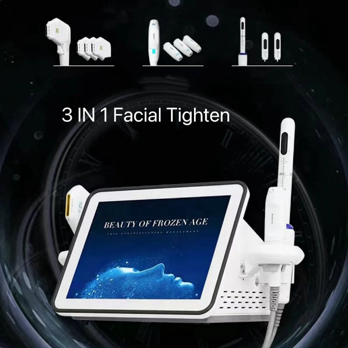 3IN1 Portable Facial Tightening Beauty Device Body Care Slimming Spa Facial Machine Lady Private Care Skin Rejuvenation