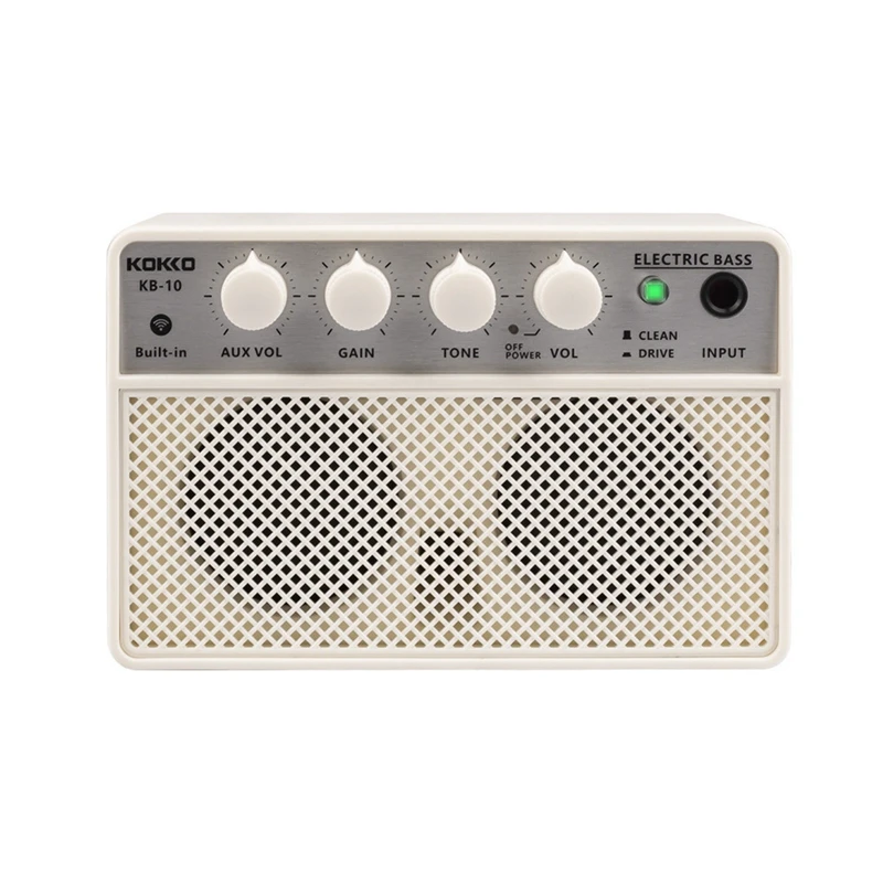 KOKKO KB-10 Guitar Amplifier 10W Bluetooth Speaker Portable Electric Bass Amp With Dual Tone Channels Musical Instrument Parts