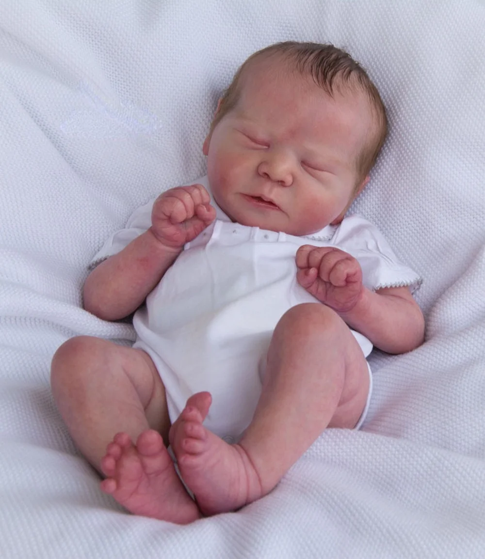 21inch Reborn Doll Kit Popular Chase with COA Newborn Sleeping Baby Unfinished Doll Parts Fresh Color Unpainted Doll Kit