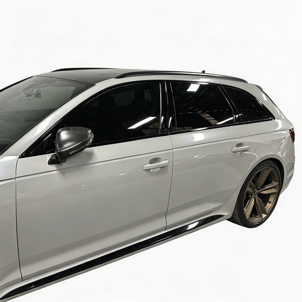 Glänzender/Matter Schwarzer Chrom-Aufkleber zur Entfernung für Audi A4 S4 RS4 Avant B9 2017-2025 Auto-Fenster-Außenzierleiste – Detail 6