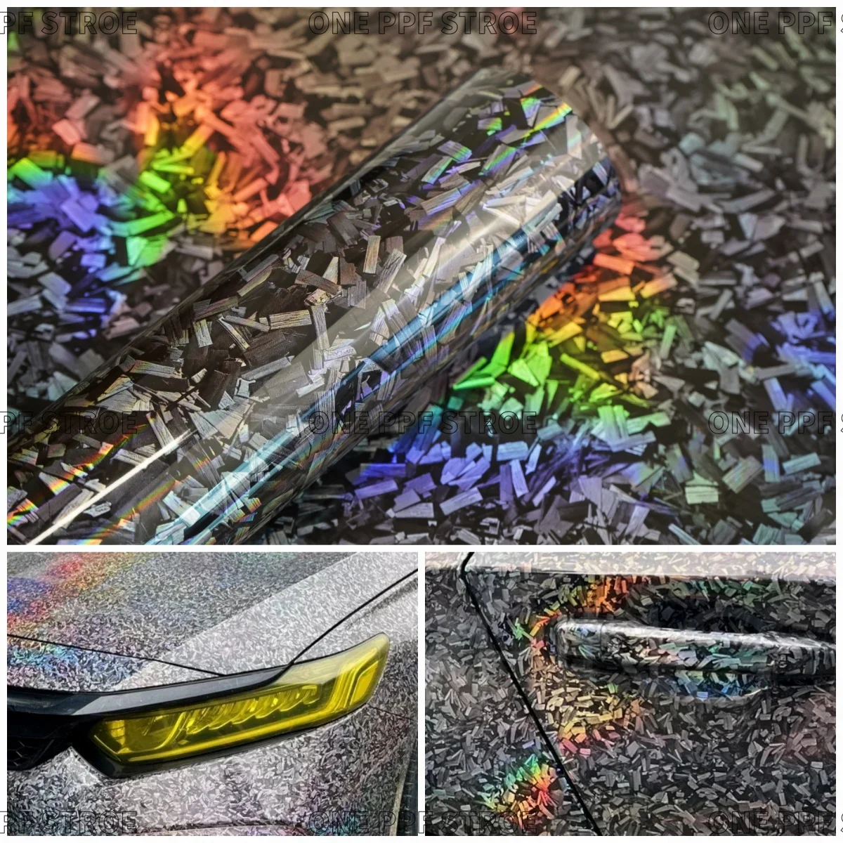 

High Glossy Silver Carbon Fiber Vinyl Wrap Cover Viscose Car Sticker High Quality Car Sticker Cover Film