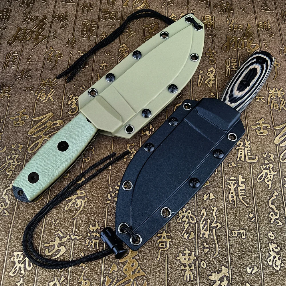 2 Colors ESEE-4 Fixed Blade Knife S35VN Stonewashed Blade Two-color G10 Handle Outdoor Survival Tactical Knife with Kydex Sheath