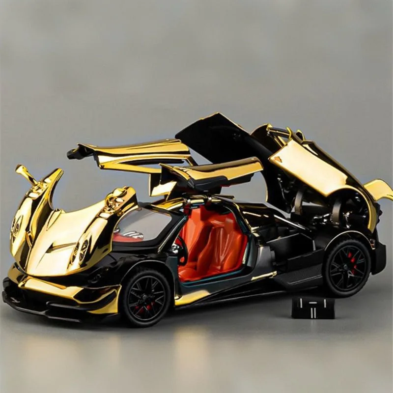 

1:32 Pagani Huayra Dinastia Alloy Electroplating Sports Car Model Metal Track Racing Car Vehicle Model Sound Light Kids Toy Gift