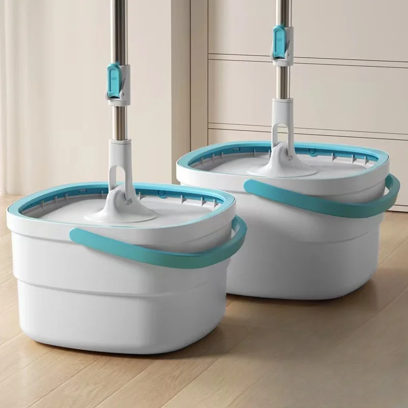 Rotating Squeeze Mop Automatic Sewage Separation Bucket Set Hand Pressure Wash-Free Spin Floor Washing Mop Home Cleaning Tools