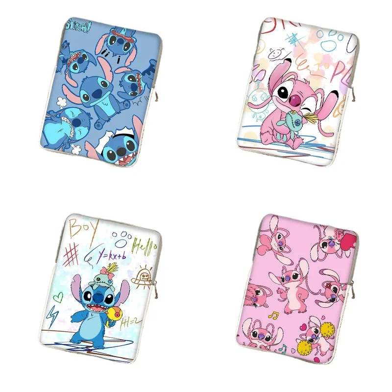 Disney Stitch Laptop Bag Case for Lenovo Apple Huawei Matebook 10  12 13 14 15 Inch Waterproof Lilo and Stitch Storage Bag Gift