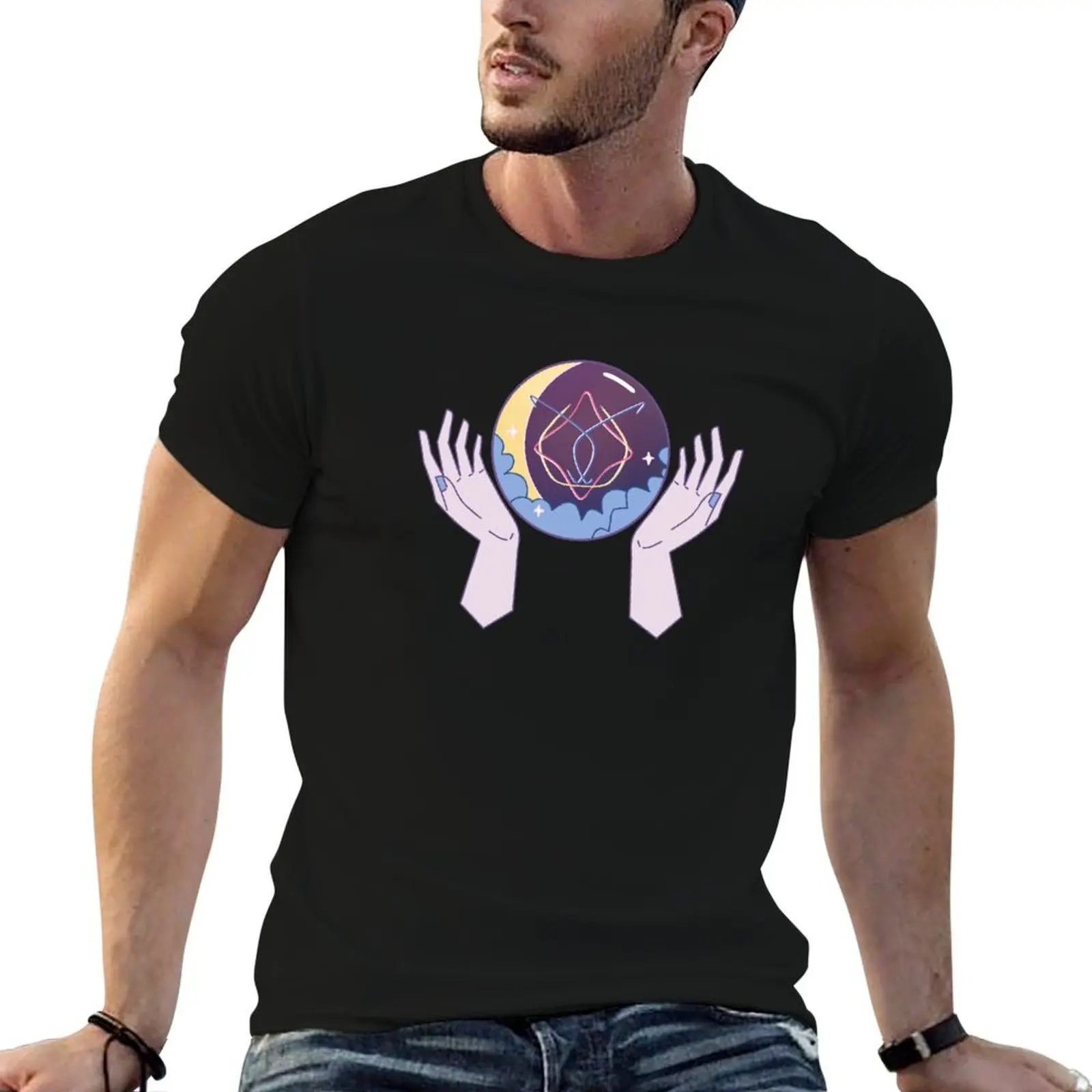 Magic Ball Art Reason - Dreamcatcher (Black Background Ver.) T-Shirt hippie clothes essential t shirt designer t shirt men