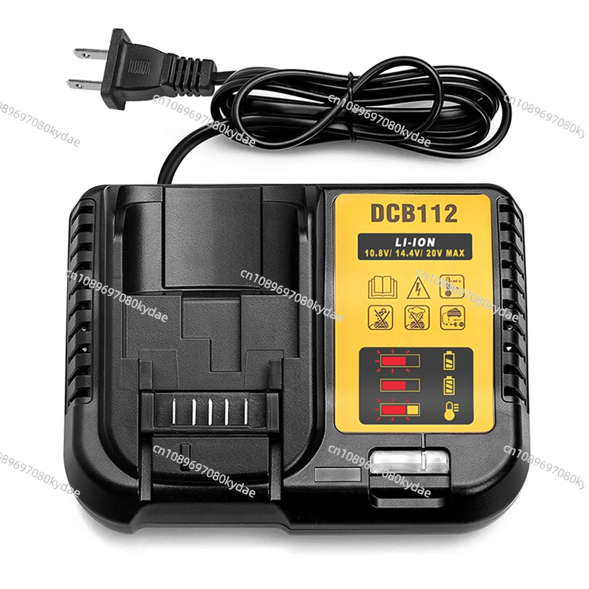 Adapted To Dewey Power Tools Charger 112 Black 20V Lithium Battery Drill Wrench Hair Dryer Hot Air Gun