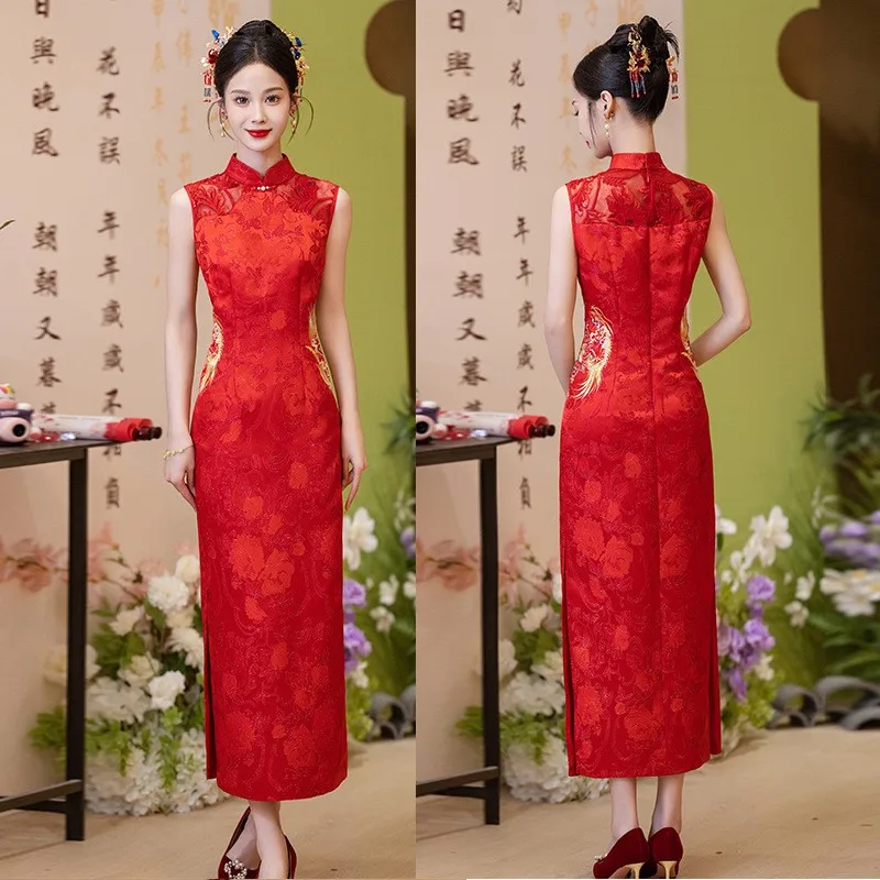 

New style cheongsam Chinese-style toasting attire