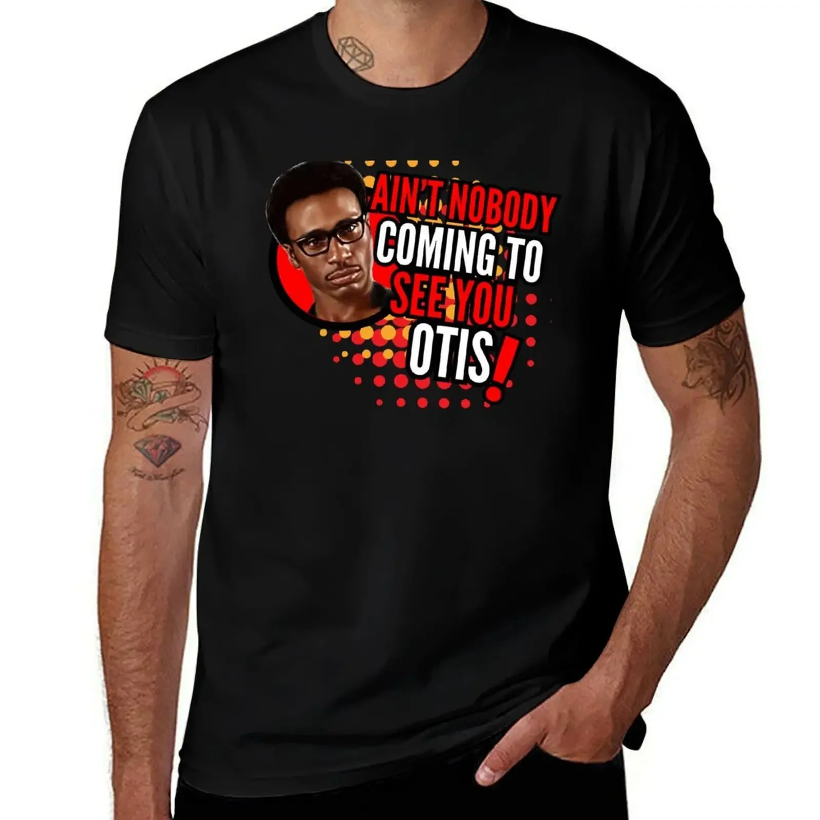 

Ain’t Nobody Coming to See You Otis (Red Theme) Funny Music Meme T-Shirt oversizeds man t shirt men clothing