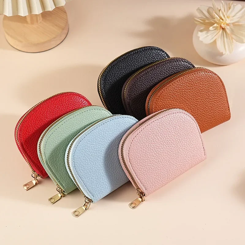 Multi-Card Slot PU Leather Cute Mini Portable Coin Purse Women Men Id Card Bank Card Storage Pouch