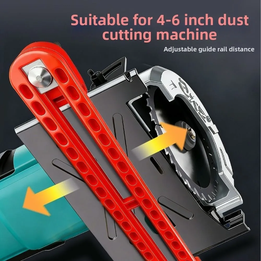 Adjustable Cutting Machine Base Guide Rail ABS High-Quality Circular Saw Milling Positioning Clamp Woodworking Fixing Bracket