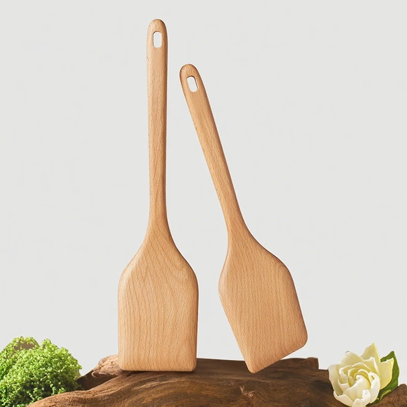 ملعقة من خشب الزان السميك من كوكر كينج، ملعقة خاصة غير لاصقة للقلي، ملعقة مقاومة لدرجات الحرارة العالية، خشبية #6