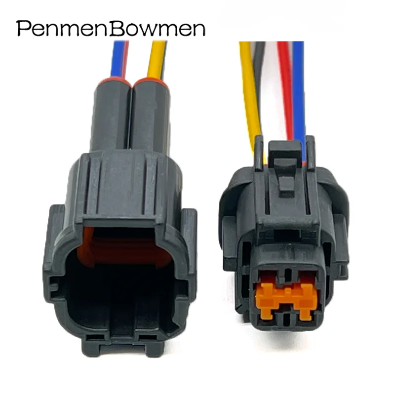 1 Set 4 Pin Car Waterjet Motor Oxygen Plug Wire Harness Auto Waterproof Electrical Connector for PB291-04027 6185-1169