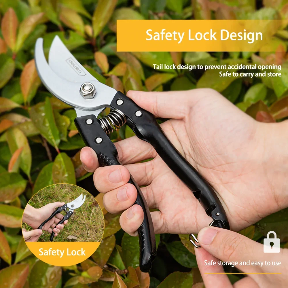 1 個 8 インチ庭剪定鋏省力はさみ家庭園芸用多機能植物盆栽ブランチはさみ