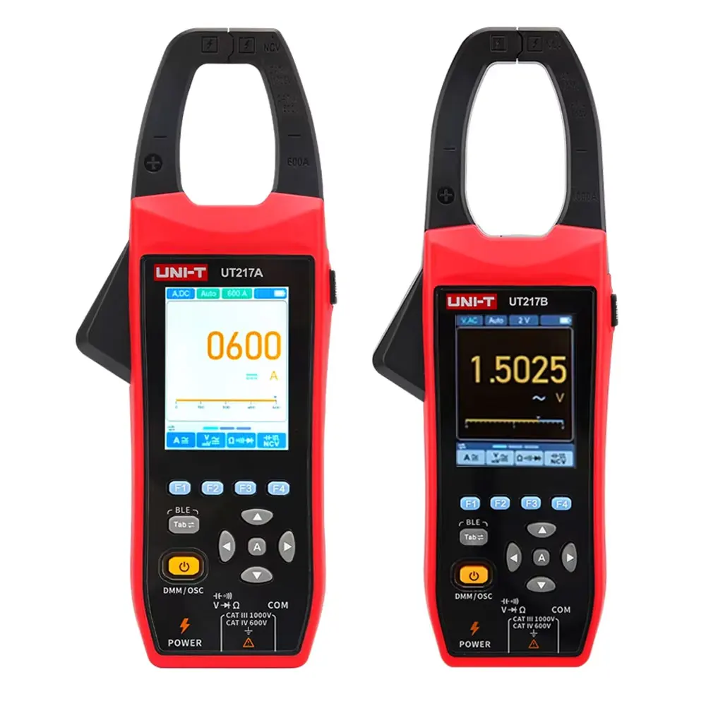 UNI-T UT217B UT217A Oscilloscope Clamp Meter with Bluetooth Current Voltage Waveform Amplitude Frequency Oscilloscope Multimeter