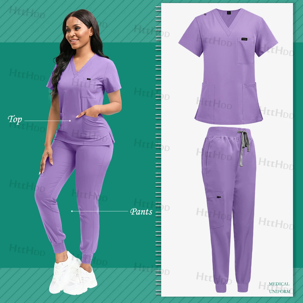 Frauen medizinische Jogger Anzug Pflege Arbeits kleidung Veterinär Zahn peeling Arbeits uniformen Mode neue Krankens ch western Arbeits kleidung Herren Peelings – Detail 13