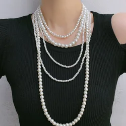 luxury women's jewelry Fashionable multi-layer imitation pearl necklace for women accessories for girls Jewelry