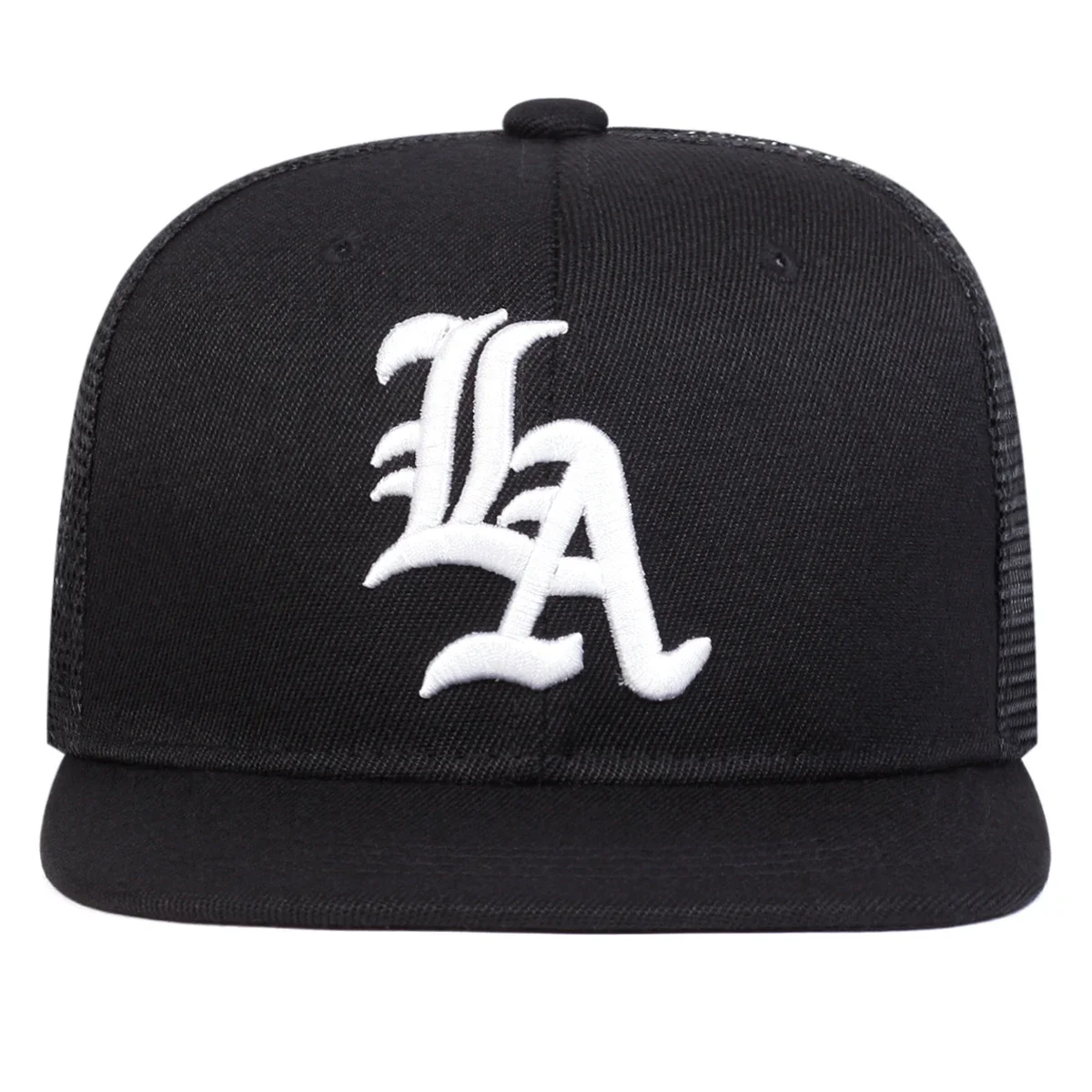 للجنسين القوطية رسالة LA التطريز الهيب هوب صافي القبعات الربيع الصيف في الهواء الطلق قابل للتعديل قبعات البيسبول عادية واقية من الشمس قبعة قبعة