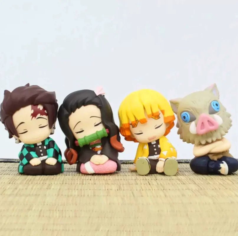 

New In Stock Demon Shoulder To Shoulder Sitting Posture Blind Box Kawaii Kamado Action Figure Desktop Decor Fans Surprise Gifts