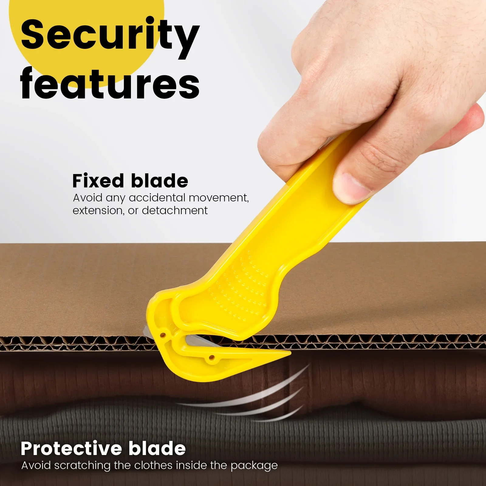 20/10 Pcs Package Opener Tools Tape Splitter for Shrink Wrap Film Safety Cutter Efficient Safety Box Cutters Multi-functional