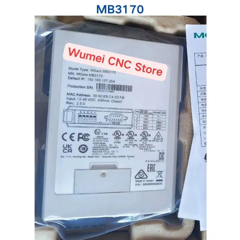 Brand New or Second hand test OK gateway MGate MB3170 Device networking server If you need other specifications, please consult