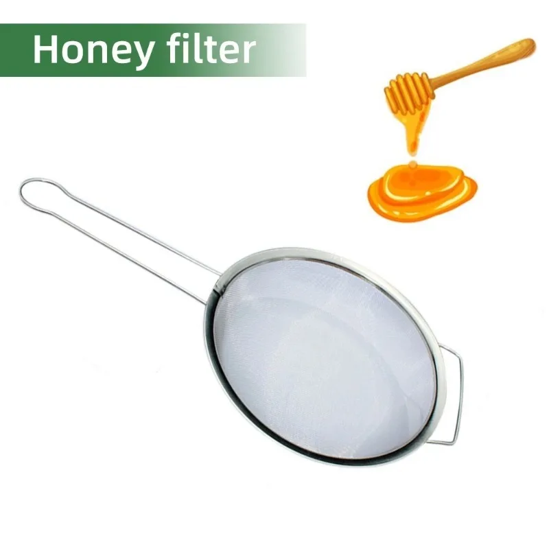 Stainless Steel Double Layer Honey Filter Strainer Beehive Accessories Honey Refractometer Beekeeping Concentration Tester Tools