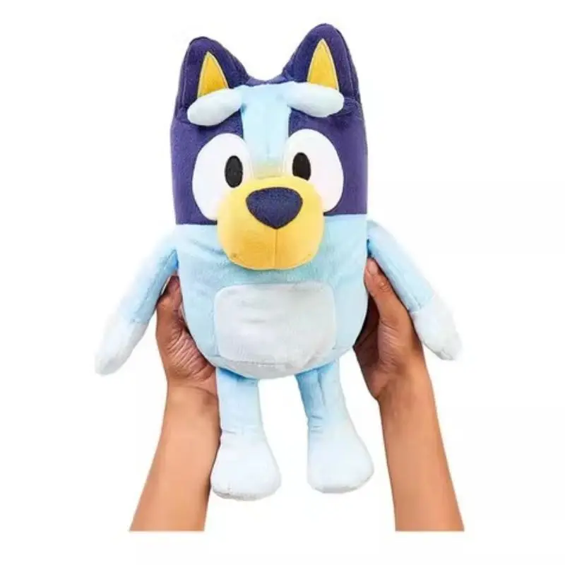 Peluche de 25 cm del Perro Bingo de la Familia Bluey, Juguete de Peluche Suave de Dibujos Animados, Muñeco de Animales de Peluche, Regalos de Cumpleaños y Navidad, Familiar Blue-y B