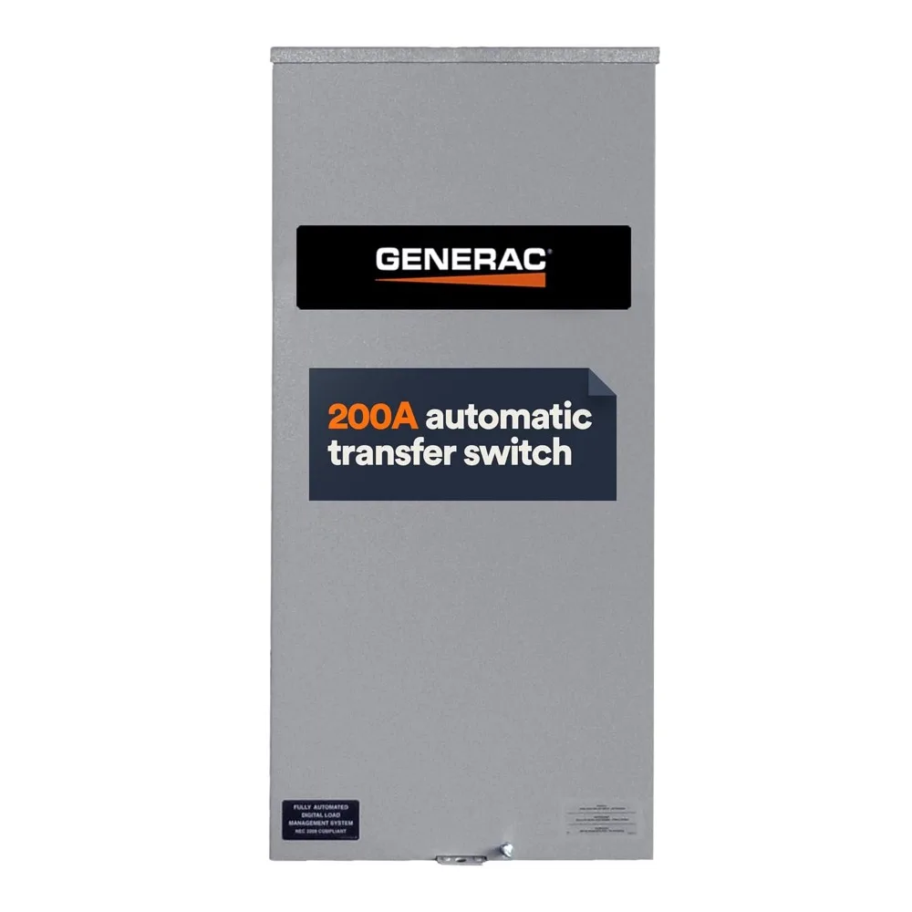 RXSW200A3 Single Phase Generator Automatic Transfer Switch - Service Entrance Rated - NEMA 3R Outdoor Rated Aluminum Enclosure