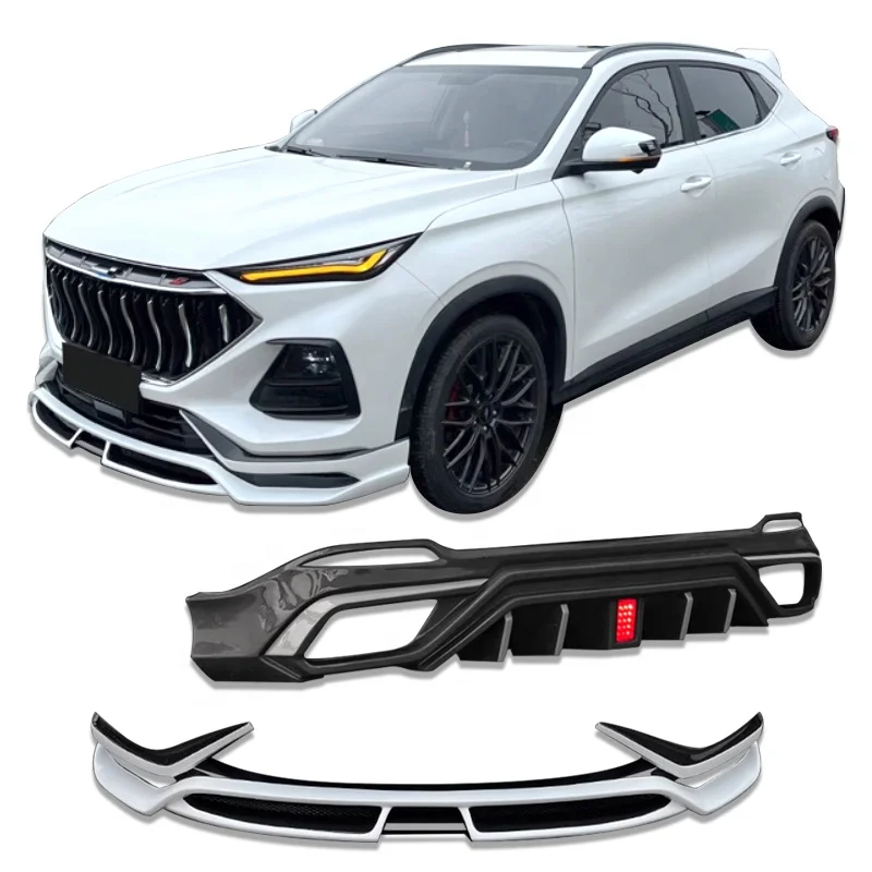 

For CHANGAN OSHAN X5 2020-2023 Front Lip Rear Bumper Diffuser Lip with Third Brake Light ABS Plastic Auto Parts Splitter