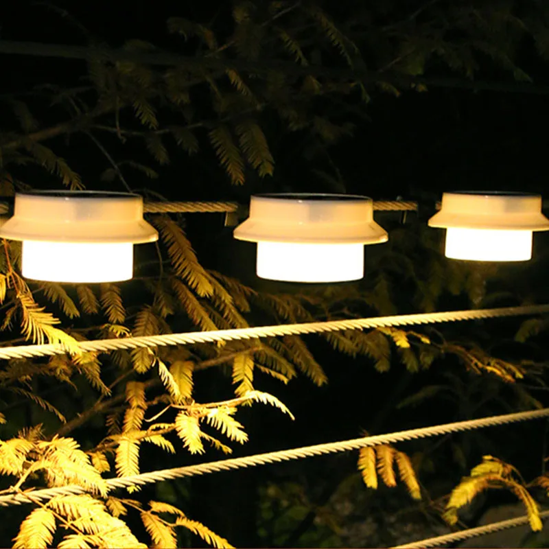 LED Solar Light Waterproof OutdoorGarden Decoration Wall Light Gutter Light Suitable for Fence Garden Landscape Wall Walk