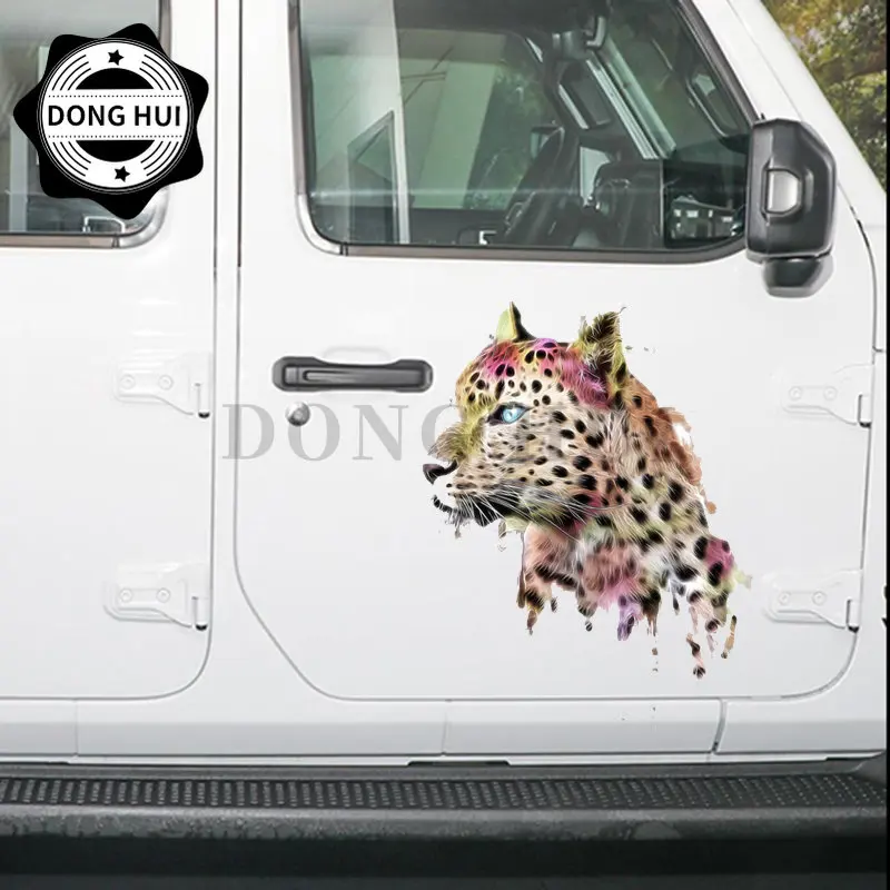 Animal Sticker Vinyl Giraffe Leopard Car Sticker Lion Orangutan Wall Sticker Kids Room Pet Shop Decor Decal Motorcycle PVC