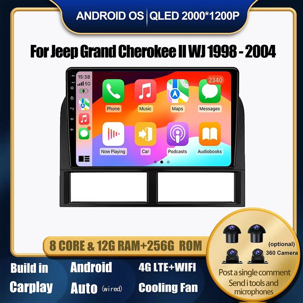 

Android OS Touchsreen Car Radio For Jeep Grand Cherokee II WJ 1998 - 2004 BT Multimedia Player Video NO 2din Autoradio Tools