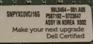 

For SNPYXC0VC/16G 16G 2RX8 PC4-2400T ECC REG server