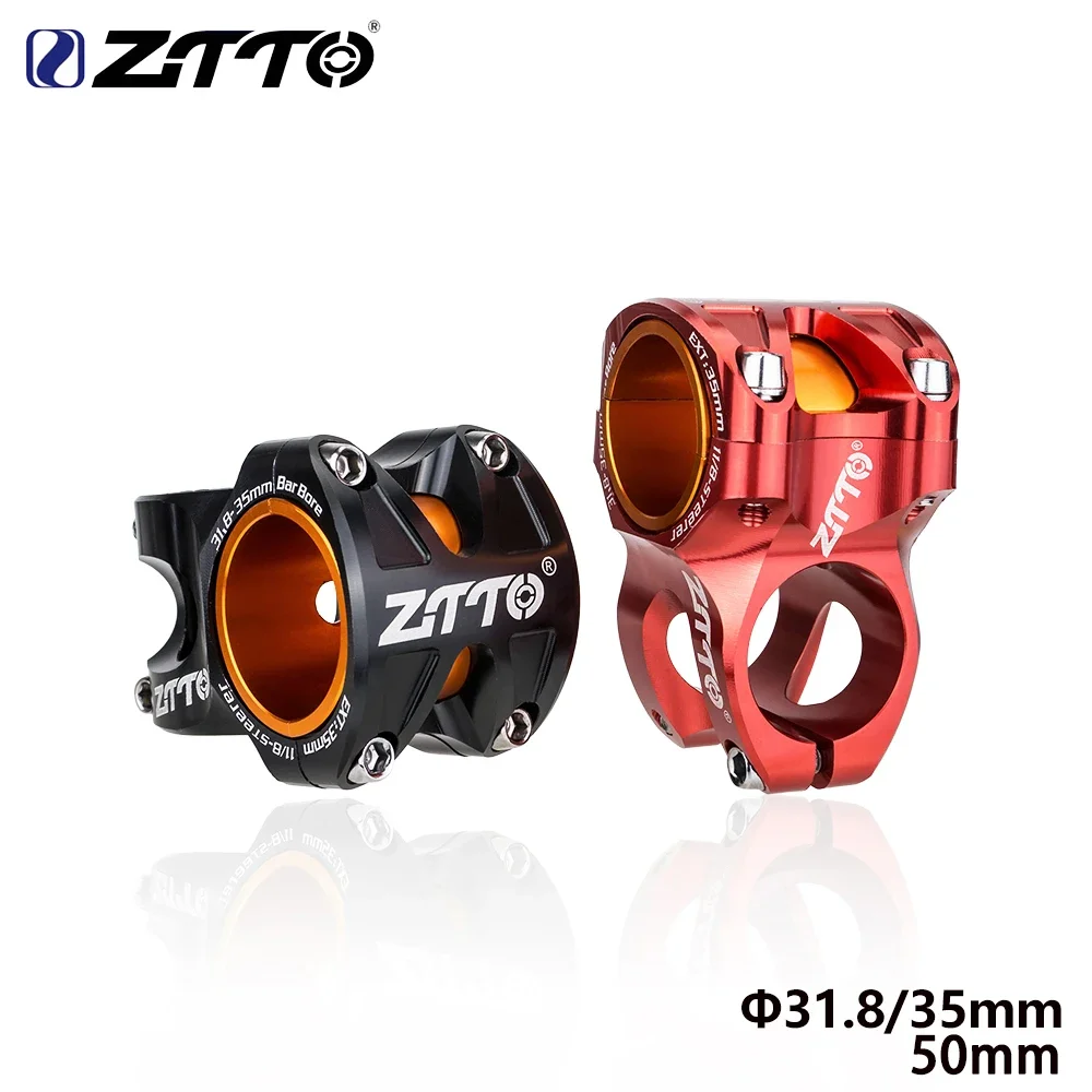 ZTTO MTB DH AM Enduro Stem 35mm 50mm 0 Degree Rise CNC 35/31.8mm Handlebar Bicycle Ultralight 28.6mm Steerer Mountain Bike parts