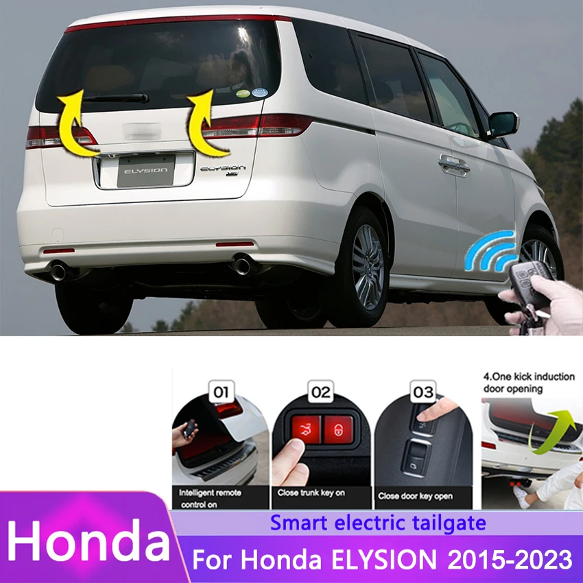 

Модифицированная задняя дверь для Honda ELYSION 2015-2023, Модифицированная задняя дверь, Автомобильная модификация, автоматический подъем, задняя дверь, Электрический багажник