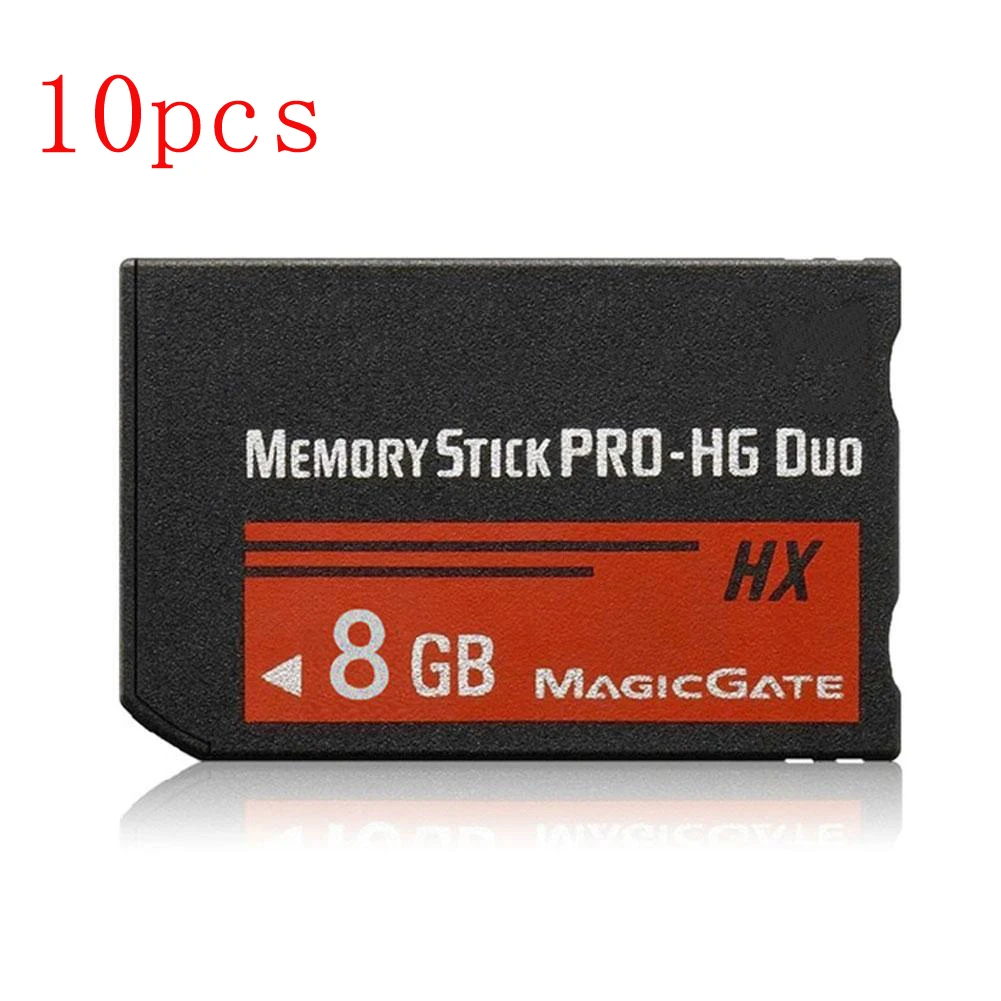 

10pcs 8GB For Sony HG PSP 1000/2000/3000 Memory Stick MS Pro Duo Full Real Capacity HX Game card Game Pre-installed