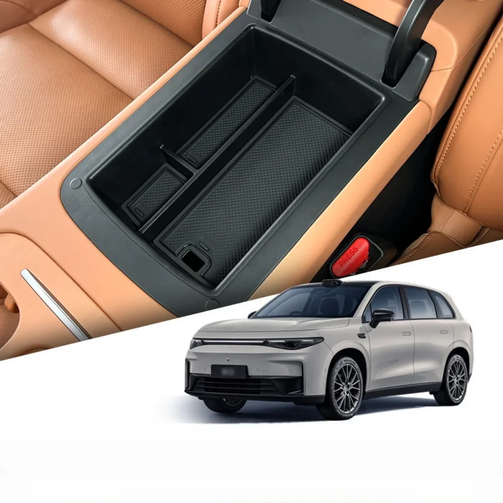 

For Leapmotor C10 2024-2025 Car Armrest Storage Box Organizer Case Auto Interior Accessories Center Console Storage Tray