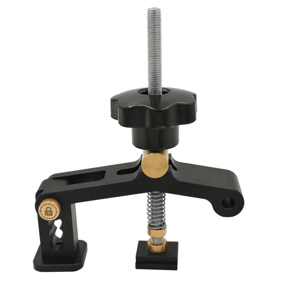 Woodworking Table Clamp Acting Hold Down Clamp T-Slot T-Track Miter Track Clamp Aluminum Alloy Fixed Clip Chute Tools Hand Tools