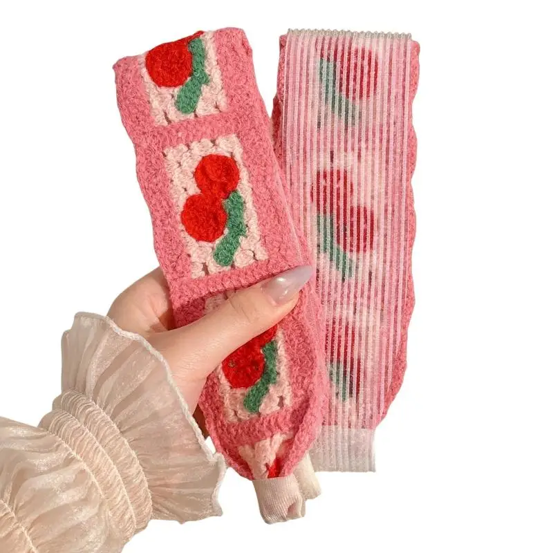 1/2 Stücke Gestricktes Buntes Blumenmuster-Stirnband für Frauen und Mädchen Süßes Haar-Ornament Kopfbedeckung Haarband Modische Haaraccessoires – Detail 7