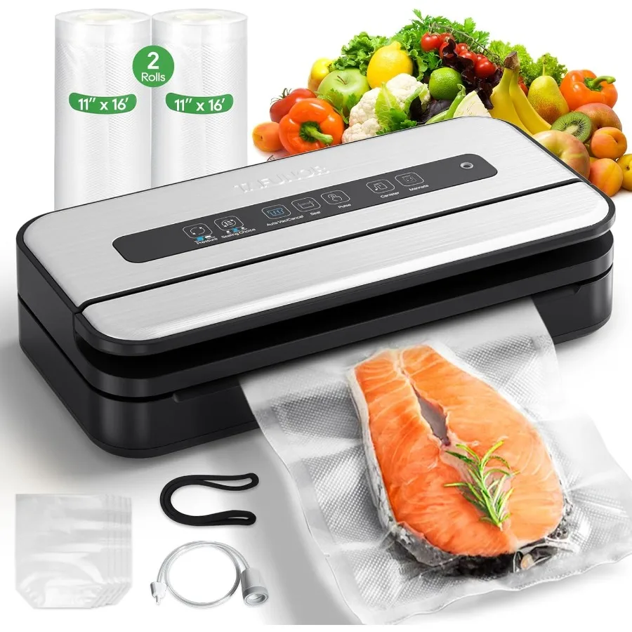 ترقية فراغ السدادة للأغذية 90kpa 14 في 1 جهاز غلق أكياس الطعام فراغ السدادة آلة سهلة قفل مقبض/Sous فيديو ودية السائل/الجاف/ #1