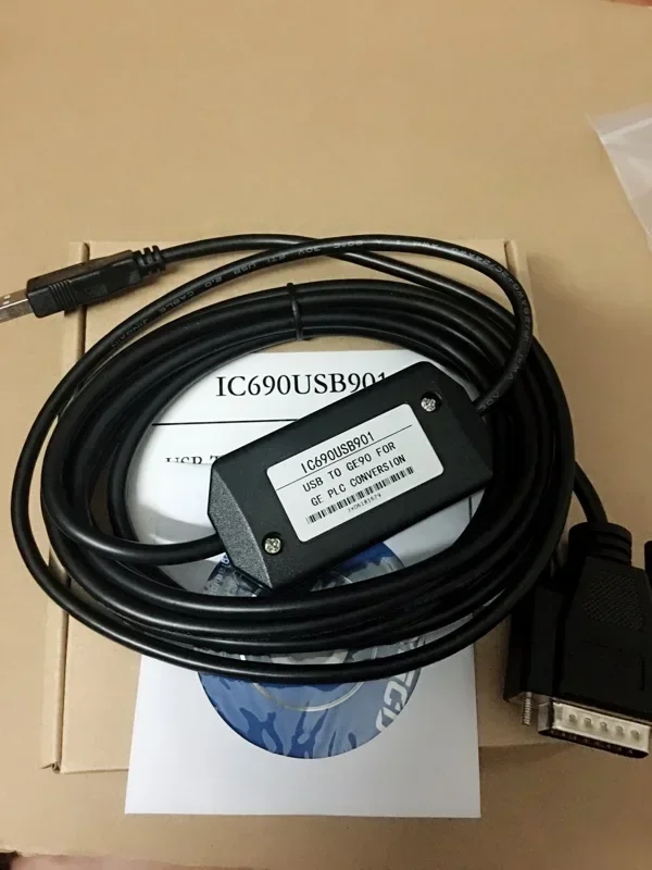 1 قطعة IC690USB901 كابل برجمة ل GE Fanuc SNP GE90-70 / 90-30 سلسلة PLC/الاتصالات/تنزيل كابل IC690USB90