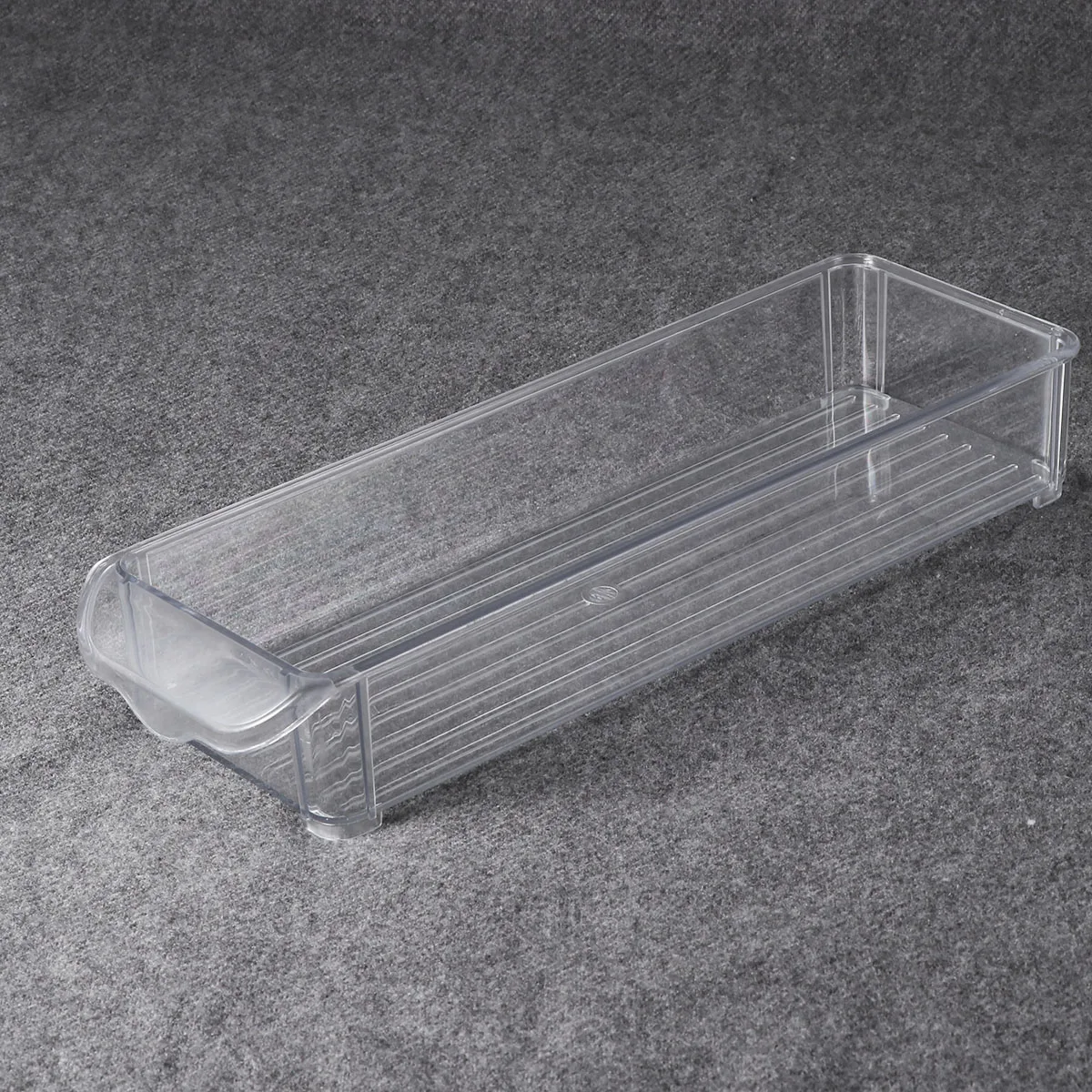 

Organizer Food Container Bin Stackable Fridge Freezer Pantry Storage Bins Grip Handles Large Capacity Slim Design
