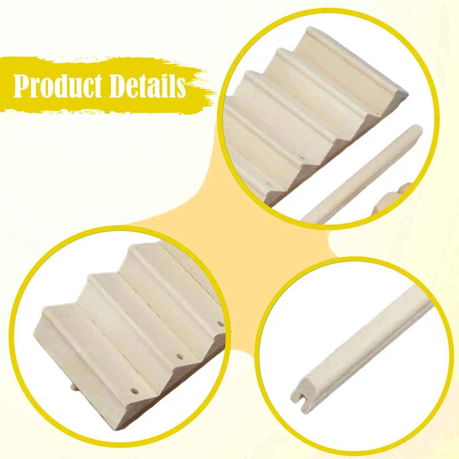 مقياس 1:12 دمية خشبية مصغرة الدرج درج صغير زخرفة بيت الدمية اكسسوارات درابزين نموذج لنموذج طاولة الرمل #5