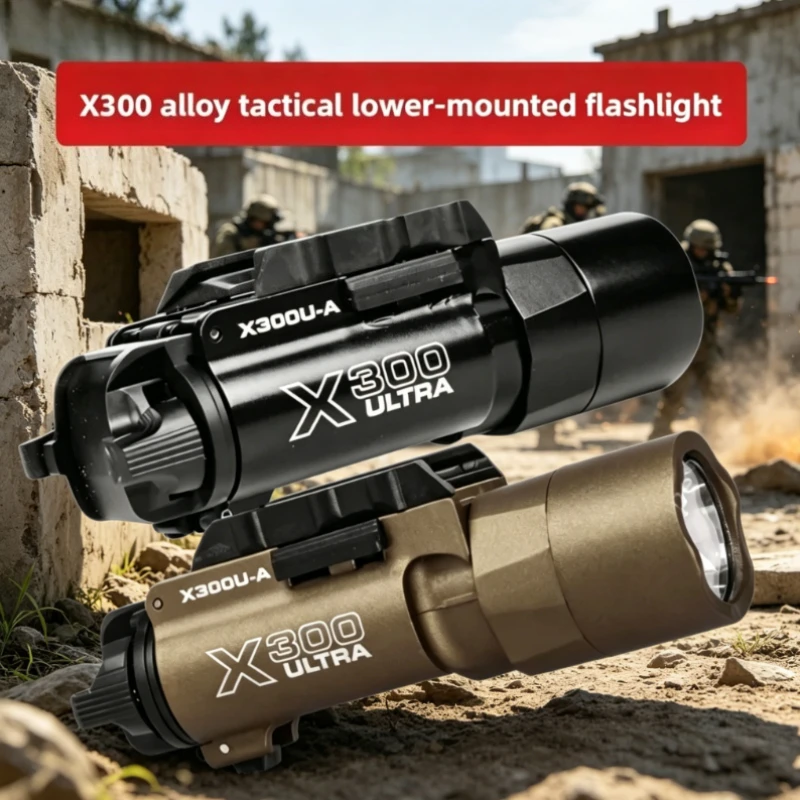 

2026 X300U-A Style Flashlight Alloy X300U X300 Ultra, 500 Lumens Strobe Light, Budget Outdoor Portable Torch