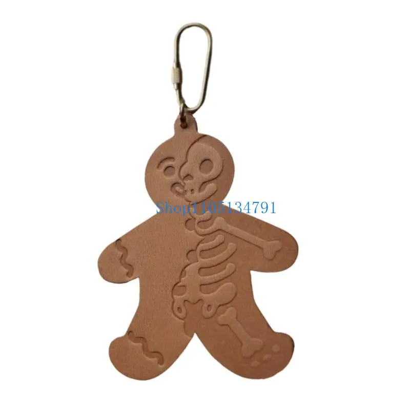98km Halloween Themed Keychain Metal Closure Organiser Ergonomic Design Bag Hanging Decoration For Key Security