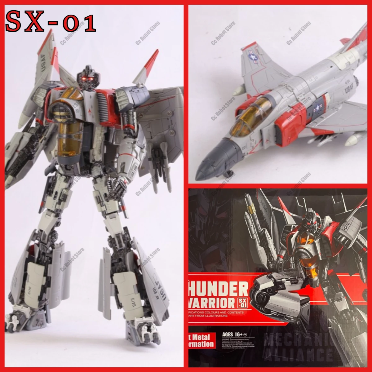

[In Stock] Hot Sale Toy SX-01 SX01 Lightning Wing DXL Scale Action Figure Robot KO Gift Collectible